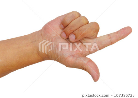 various hand expressions 107356723