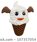 3D renderings of monster ice cream cones are adorable for Halloween. 107357054