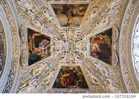 Fragment of the dome in the Chapel of Saint Ann, Salzburg Cathedral Fragment of the dome in the Chapel of Saint Ann, Salzburg Cathedral 107358184
