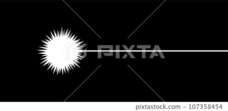 Manga flash effect material that can be used for scenes that startle, realize, intuition, and intuition. Manga flash effect material that can be used for scenes that startle, realize, intuition, and intuition. 107358454