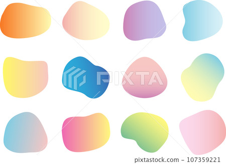 Gradient frame set with loose form Gradient frame set with loose form 107359221