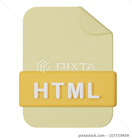 html filename extension 3d icon html filename extension 3d icon 107359409