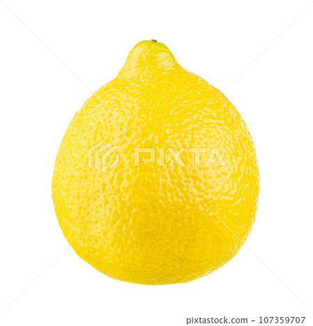 Natural Lemon fruit isolated on white background. File contains clipping path. Natural Lemon fruit isolated on white background. File contains clipping path. 107359707