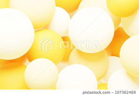 3D背景材質_彩球_黃色 107362489