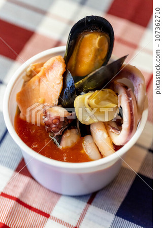 Seafood pescatore for pasta (takeout) Seafood pescatore for pasta (takeout) 107362710
