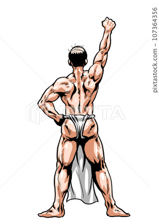 一隻手舉起的腰布圖 一隻手舉起的腰布圖 107364356