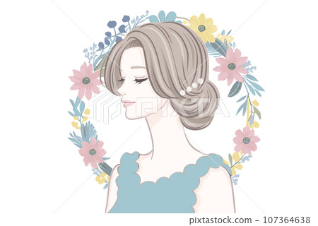 女性插畫素材 女性插畫素材 107364638