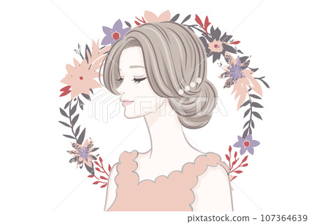 女性插畫素材 女性插畫素材 107364639