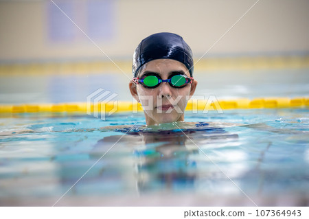 A scene at the pool 107364943