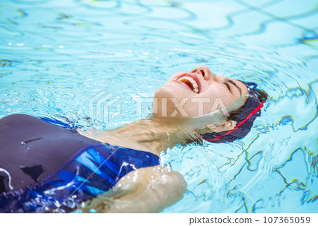 A scene at the pool 107365059