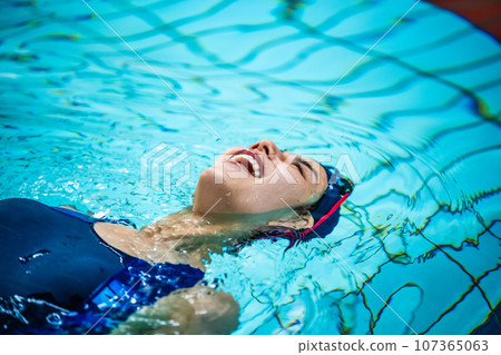 A scene at the pool 107365063