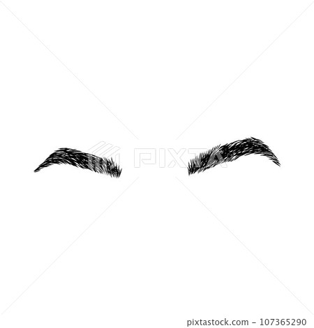 Eyebrow design logo. Vector brow. Minimalism. 107365290