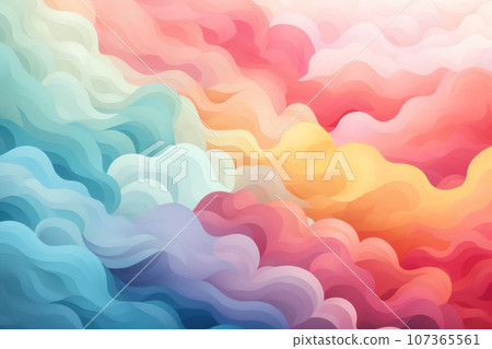 Abstract background with rainbowLGBTQ Genarative AI 107365561