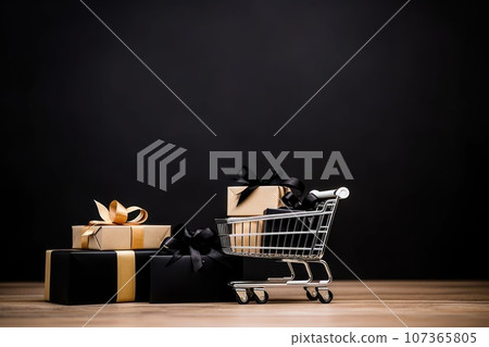 Black Friday Sale. Realistic 3d design 107365805