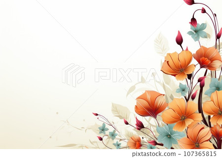 flower flora blossom background, Generative AI 107365815