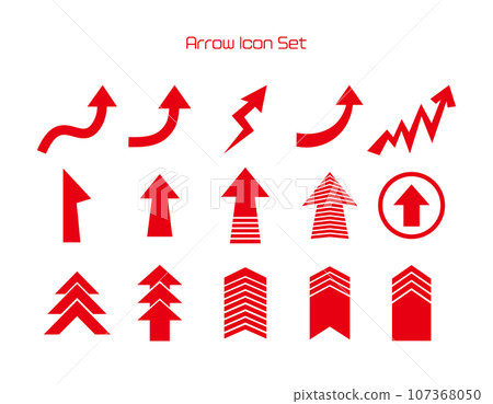 Arrow icons pointing up, down, left, right 107368050
