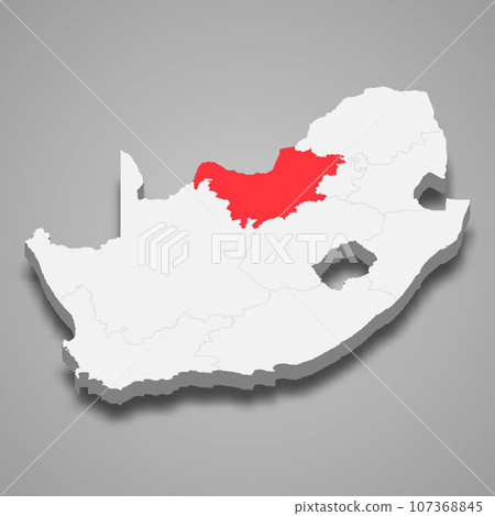 state location within South Africa 3d imap 107368845
