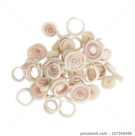 lemongrass sliced isolated on white background lemongrass sliced isolated on white background 107369090
