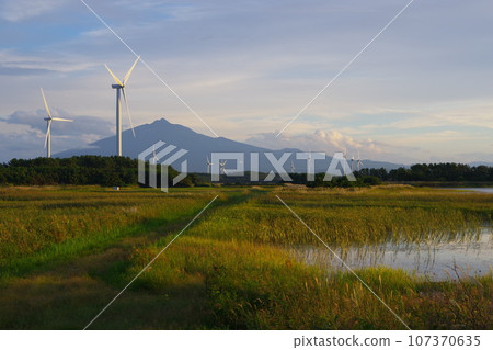 Scenery of Bense Wetland, Tsugaru City, Aomori Prefecture 107370635