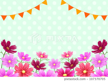 宇宙和花環秋天背景 107370705