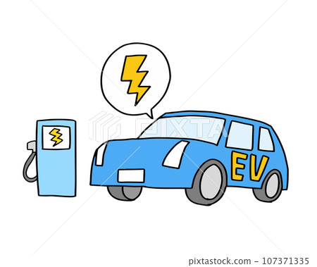 EV car image illustration EV car image illustration 107371335