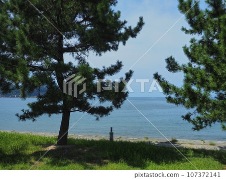 Sea of Japan seen from Kasumihama Sea of Japan seen from Kasumihama 107372141