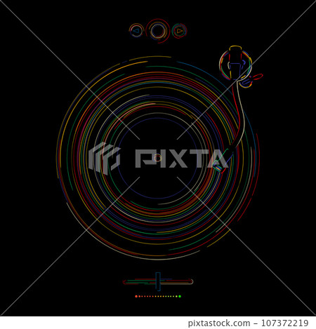 DJ vector icon 107372219