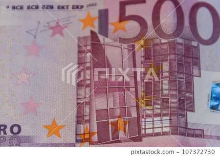 Macro shot of the five hundred euro banknote 107372730