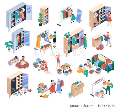 Wardrobe Organization Set 107375078