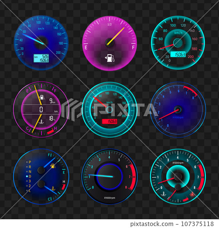 Speedometer Realistic Set 107375118