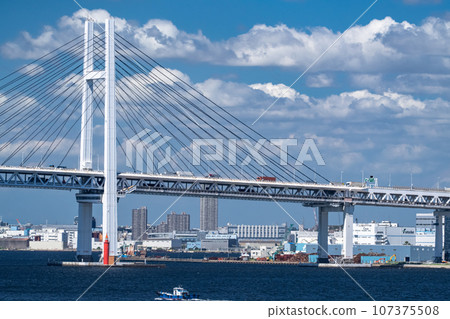 [Kanagawa Prefecture] Yokohama Bay Bridge/Transportation Infrastructure 107375508