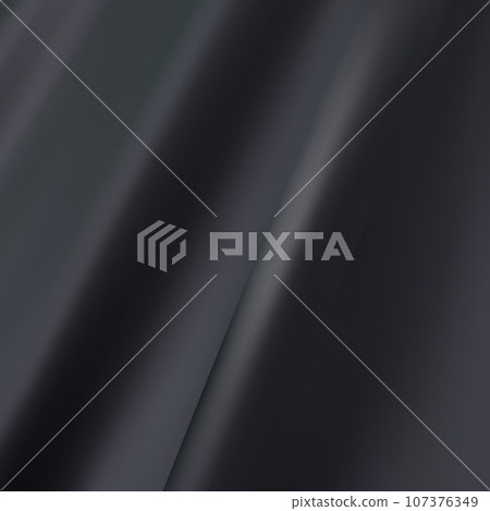shiny black material background, elegant luxury material with draped folds and wrinkled creases of smooth wavy silk fabric. eps 10 shiny black material background, elegant luxury material with draped folds and wrinkled creases of smooth wavy silk fabric. eps 10 107376349