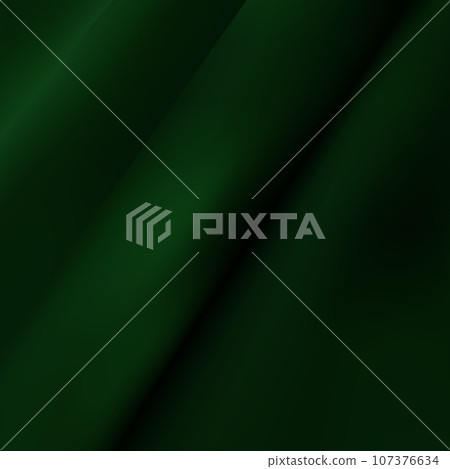 Dark green fabric with a folded corner. Crumpled fabric. eps 10 107376634