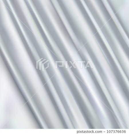 Abstract wrinkled gray fabric. Textile sample. eps 10 107376636