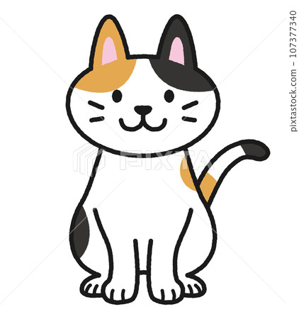 坐在玳瑁貓 107377340