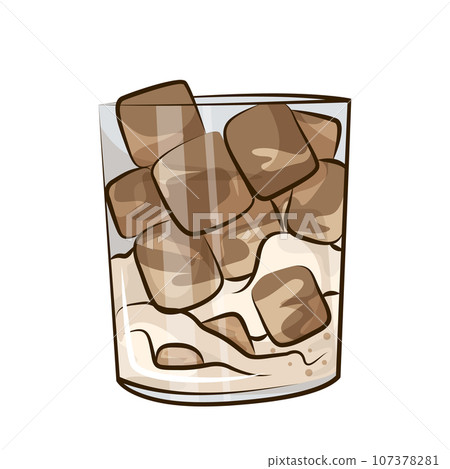 Hot and cold coffee beverage. Drink cup vector flat icon. Vector illustration EPS10 Hot and cold coffee beverage. Drink cup vector flat icon. Vector illustration EPS10 107378281