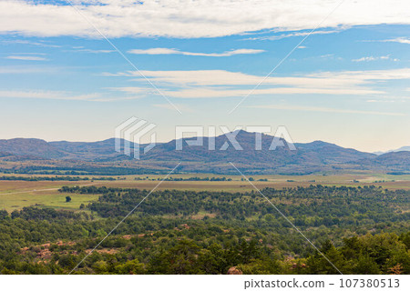 Daytime landscape of the Wichita Mountains National Wildlife Refuge Daytime landscape of the Wichita Mountains National Wildlife Refuge 107380513