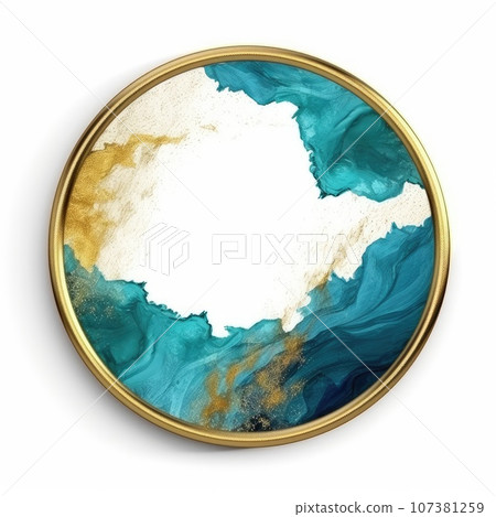 Artistic frame for design advertising placement and buzzy logo background 107381259