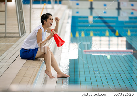 At the pool facility 107382520