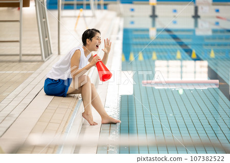 At the pool facility 107382522