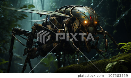 Harmonious Coexistence: Biomechanical Creatures in the Techno Jungle Harmonious Coexistence: Biomechanical Creatures in the Techno Jungle 107383339