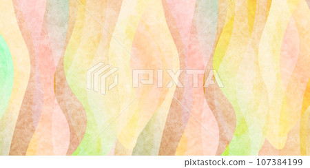 Wave Japanese pattern Spring pattern background 107384199