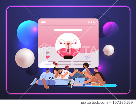 people using sexed app human biology and anatomy lesson sex education mental and physical health contraception and female reproductive system people using sexed app human biology and anatomy lesson sex education mental and physical health contraception and female reproductive system 107385199