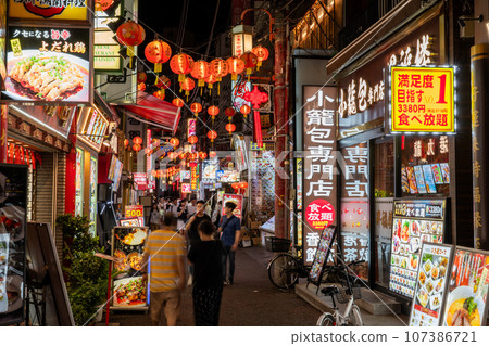 “神奈川縣”橫濱唐人街·夜景 “神奈川縣”橫濱唐人街·夜景 107386721
