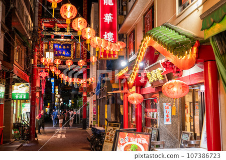 “神奈川縣”橫濱唐人街·夜景 “神奈川縣”橫濱唐人街·夜景 107386723