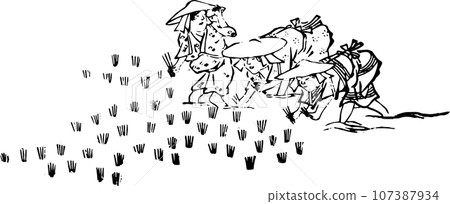 婦女插秧 婦女插秧 107387934