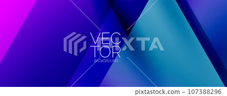 Energetic geometric background featuring an array of dynamic arrows in harmonious motion, evoking sense of speed, agility and purposeful flow 107388296