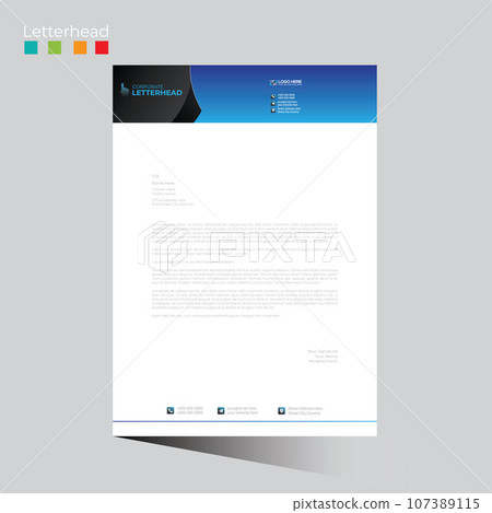letterhead design for any best use 107389115