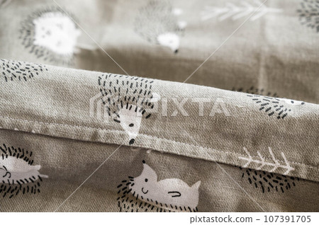 Handmade eco bag seams 107391705