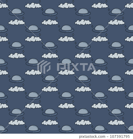 UFO - Unidentified Flying Object vector seamless pattern UFO - Unidentified Flying Object vector seamless pattern 107391795